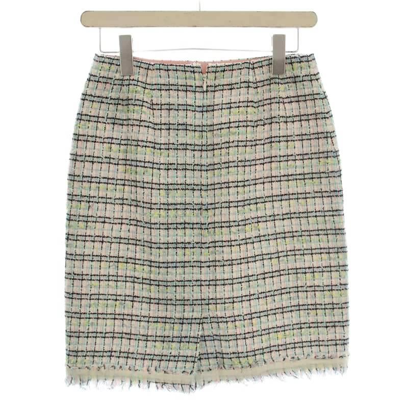ランバン LANVIN COLLECTION ツイード スーツ セットアップ ひざ