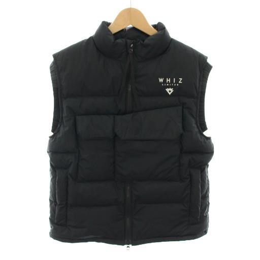 【中古】ウィズ WHIZ ナンガ NANGA 中綿ベスト アウター 前開き ロゴ刺繍 M 黒 ブラック WL-V-03 /YT メンズ ウィズ WHIZ ナンガ NANGA 中綿ベスト アウター 前開き ロゴ刺繍 M 黒