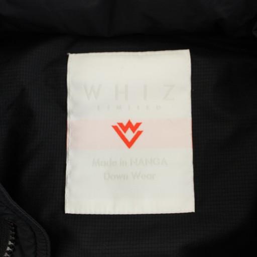 ウィズ WHIZ ナンガ NANGA 中綿ベスト アウター 前開き ロゴ刺繍 M 黒