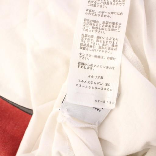 【中古】エルメス HERMES nature of men Tシャツ カットソー 半袖 白 /KH メンズ HERMES（エルメス） HERMES nature of men Tシャツ カットソー 半袖 白