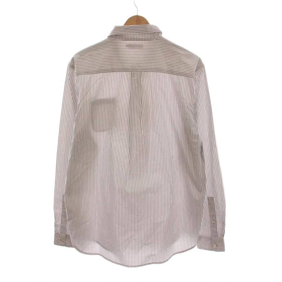 未使用品 グラニフ graniph マクドナルド シャツ ストライプ 刺繍 長袖