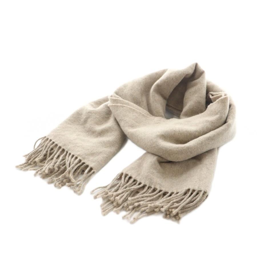 Acne Studios ベージュ マフラー フリンジ付き アクネ ストゥディオズ Acne Studios マフラー フリンジ ウール