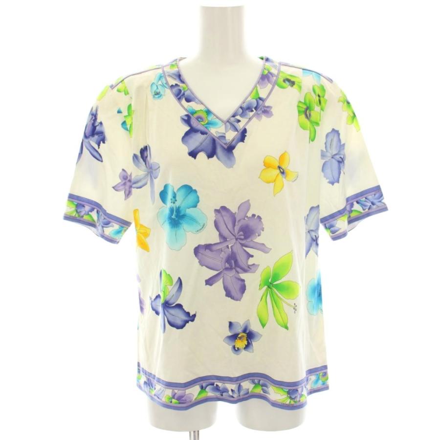 トップス レオナール FASHION セットアップ カットソー 半袖 スカート 花柄