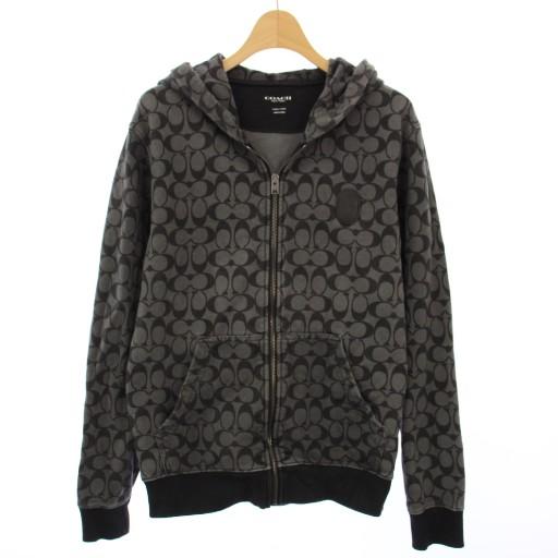 COACH シグネチャーウインドブレーカー フルジップ 総柄 黒 COACH OUTLET｜【公式】シグネチャー フル ジップ ウインドブレーカー