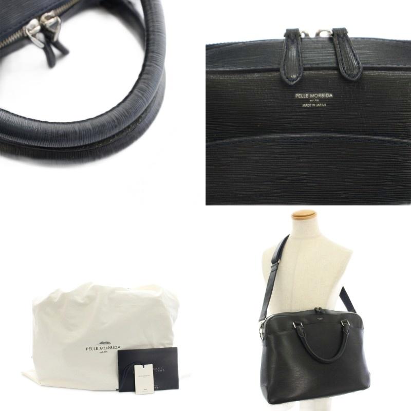 【中古】ペッレモルビダ ブリーフバッグ ビジネスバッグ ハンドバッグ ショルダーバッグ 2way 紺 PMO-CA201 メンズ ペッレモルビダ ブリーフバッグ ビジネスバッグ ハンドバッグ