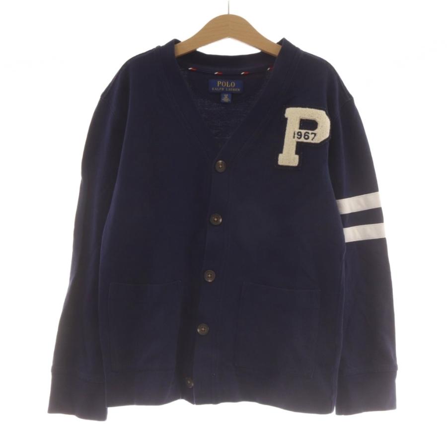 ポロ ラルフローレン POLO RALPH LAUREN カーディガン S 紺 ネイビー V 