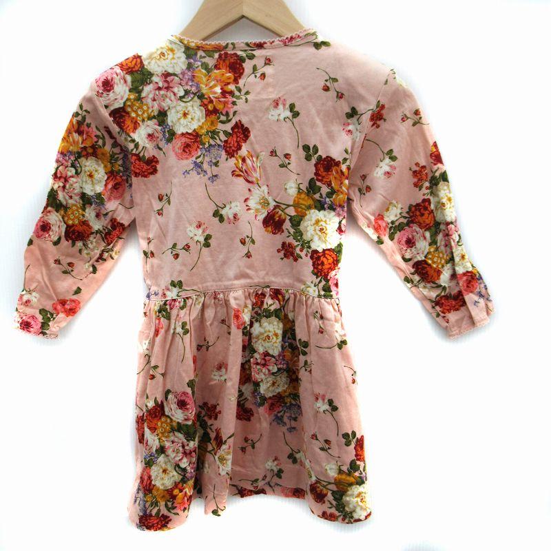 PINK HOUSE 花柄 クローバー ミニ ワンピース 半袖 ブラウス ベビーピンクハウス BABY PINK HOUSE ワンピース ミニ丈 長袖 花柄