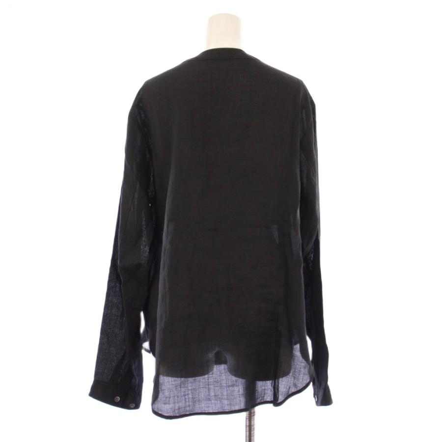 未使用品 ノーブル NOBLE 25SS ラミーシアーVカラーシャツ ブラウス