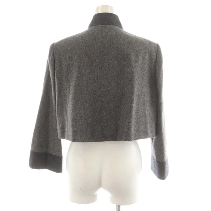 【中古】ミス アシダ miss ashida ブルゾン ジャケット スタンドカラー ジップアップ ウール 9 グレー ミス アシダ miss ashida ブルゾン ジャケット スタンドカラー ジップ