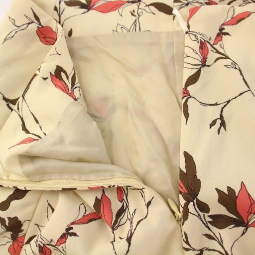 【中古】セオリー セットアップ シャツ ブラウス プルオーバー 半袖 フレンチスリーブ フレアスカート ベージュ theory（セオリー） セットアップ シャツ ブラウス プルオーバー 半袖