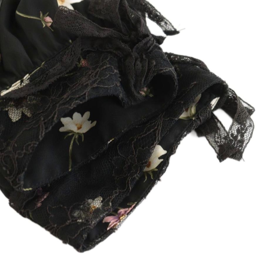 インゲボルグ INGEBORG ワンピース ロング丈 花柄 半袖 レース装飾