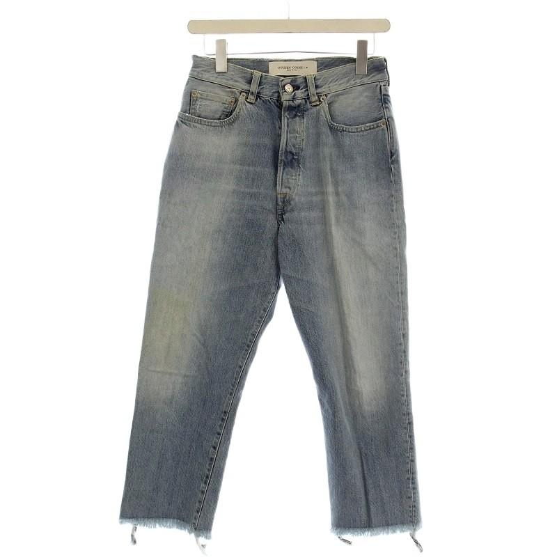 ゴールデングース GOLDEN GOOSE クロップド デニムパンツ ダメージ加工 