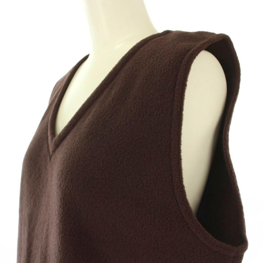 モンベル Montbell クリマプラス100 ベスト Vネック ストレッチ ロゴ