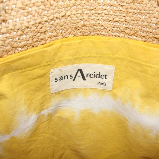 サンアルシデ かごバッグ カゴバッグ ハンドバッグ 編み込み ベージュ サンアルシデ Sans Arcidet かごバッグ カゴバッグ ハンドバッグ