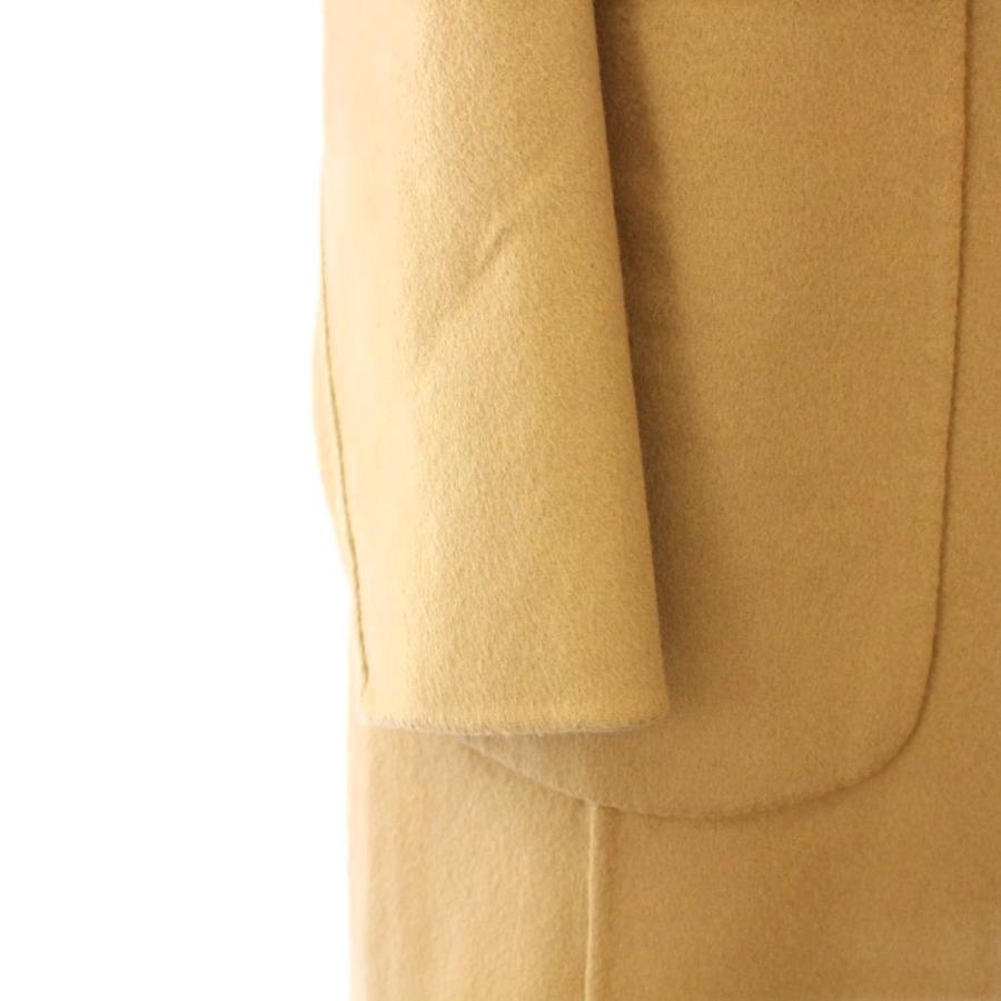 ドゥロワー Drawer リバーノーカラーコート アウター ロング丈 ウール