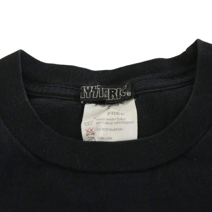 HYSTERIC GLAMOUR ブラックメッシュ長袖Tシャツ フリーサイズ HYSTERIC GLAMOUR ヒステリックグラマー Tシャツ カットソー