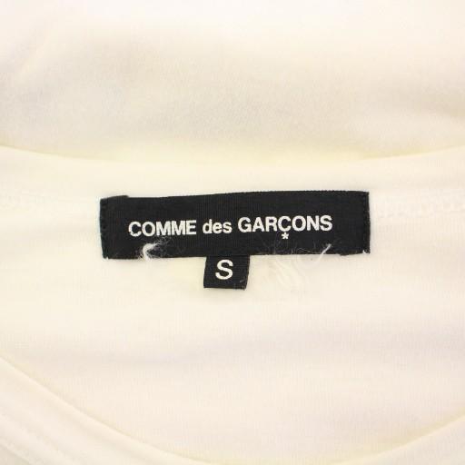 COMME des GARÇONS 薔薇 長袖Tシャツ S ホワイト ロンt COMME des