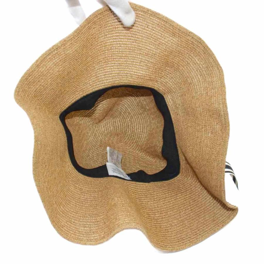 新品【ヴィヴィアンウエストウッド】天然草木 麦わら帽子 クロッシェ S-M調節可 Vivienne Westwood ヴィヴィアンウエストウッド ストローハット