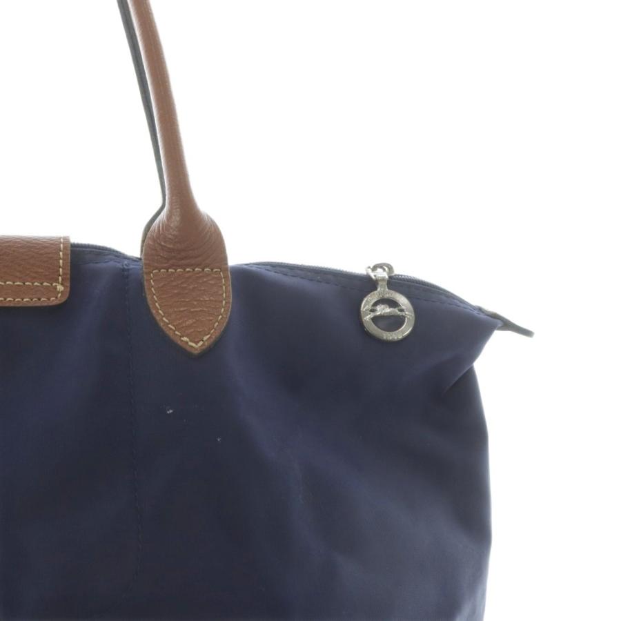 ロンシャン　LONGCHAMP バック　ハンド　トートバッグ 紺&茶色　美品 LONGCHAMP（ロンシャン） 並行輸入 トートバッグ バッグ ハンドバッグ