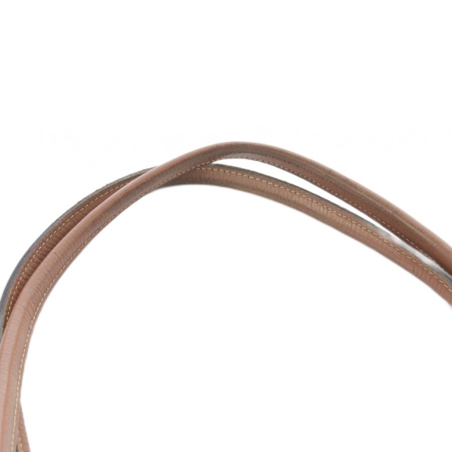 LONGCHAMP（ロンシャン） トートバッグ ハンドバッグ 紺 ネイビー 茶色
