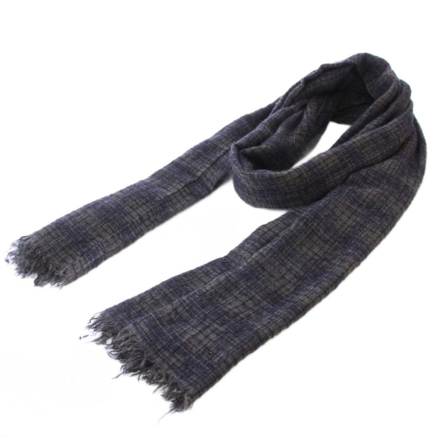 ファリエロサルティ　ストール　チェック柄 ファリエロサルティ Faliero Sarti ストール フリンジ チェック柄 バイ