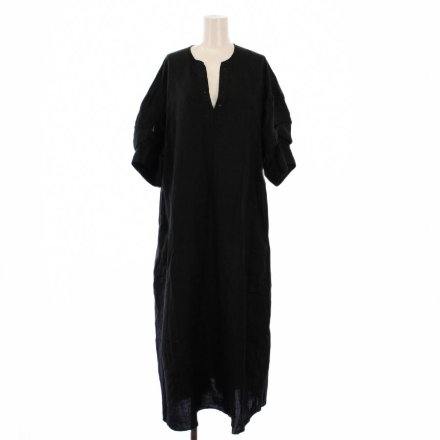 ティッカ TICCA リネンツイストスリーブワンピース マキシ ロング