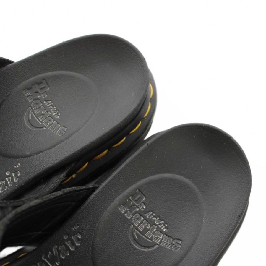 【中古】ドクターマーチン マイルズ MYLES サンダル レザー ストラップ US7 US8 黒 ブラック 23523001 /HN Dr.Martens（ドクターマーチン） マイルズ MYLES サンダル レザー