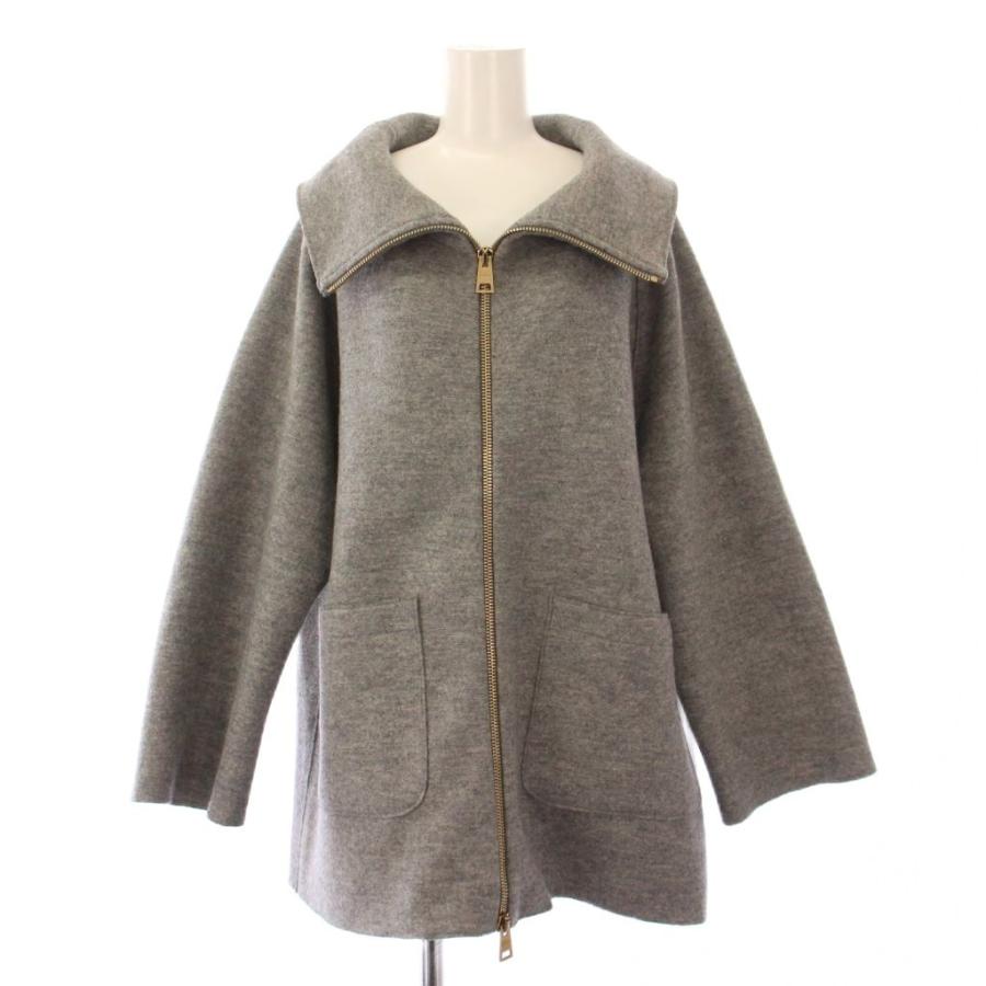 ヘルノ HERNO ウールジャケット アウター ジップアップ ワンカラー 42  