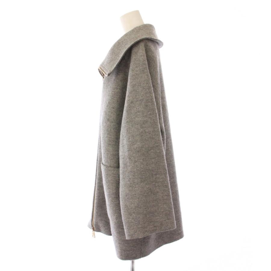 ヘルノ HERNO ウールジャケット アウター ジップアップ ワンカラー 42  
