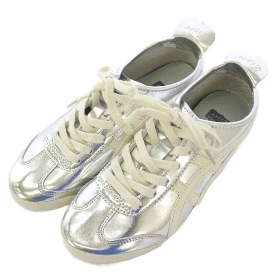 Onitsuka Tiger メキシコ66 シルバー/オフホワイト 25cm Onitsuka Tiger オニツカタイガー スニーカーMEXICO 66 SILVER