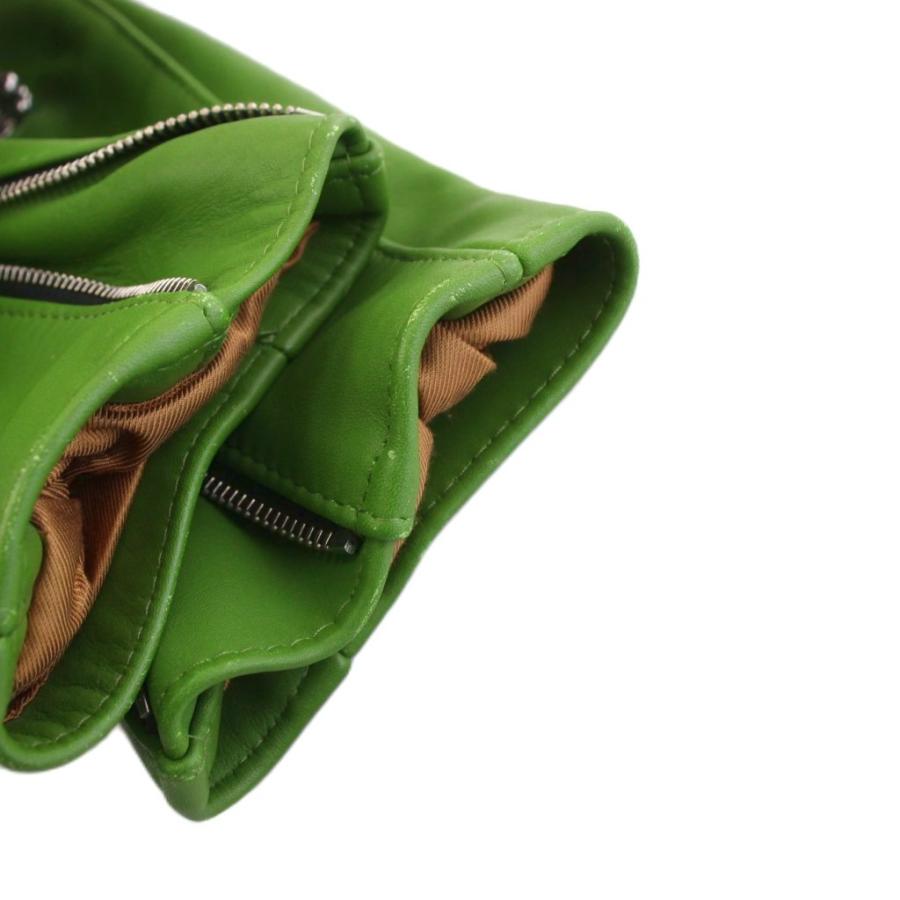 AVIakit グリーン シングルライダースジャケット 40 vectorpremium_081-102509180179