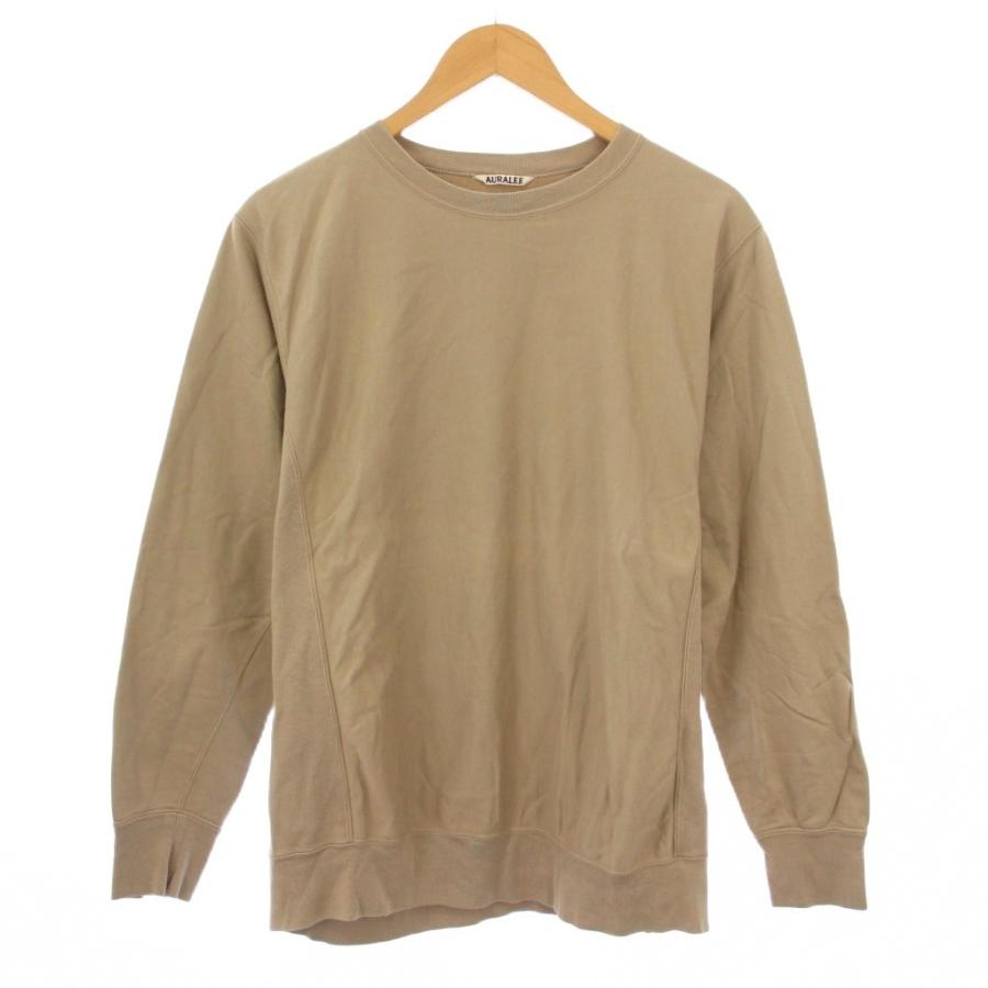 オーラリー AURALEE Tシャツ ロンT 長袖 クルーネック ストレッチ 裏