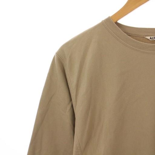 オーラリー AURALEE Tシャツ ロンT 長袖 クルーネック ストレッチ 裏