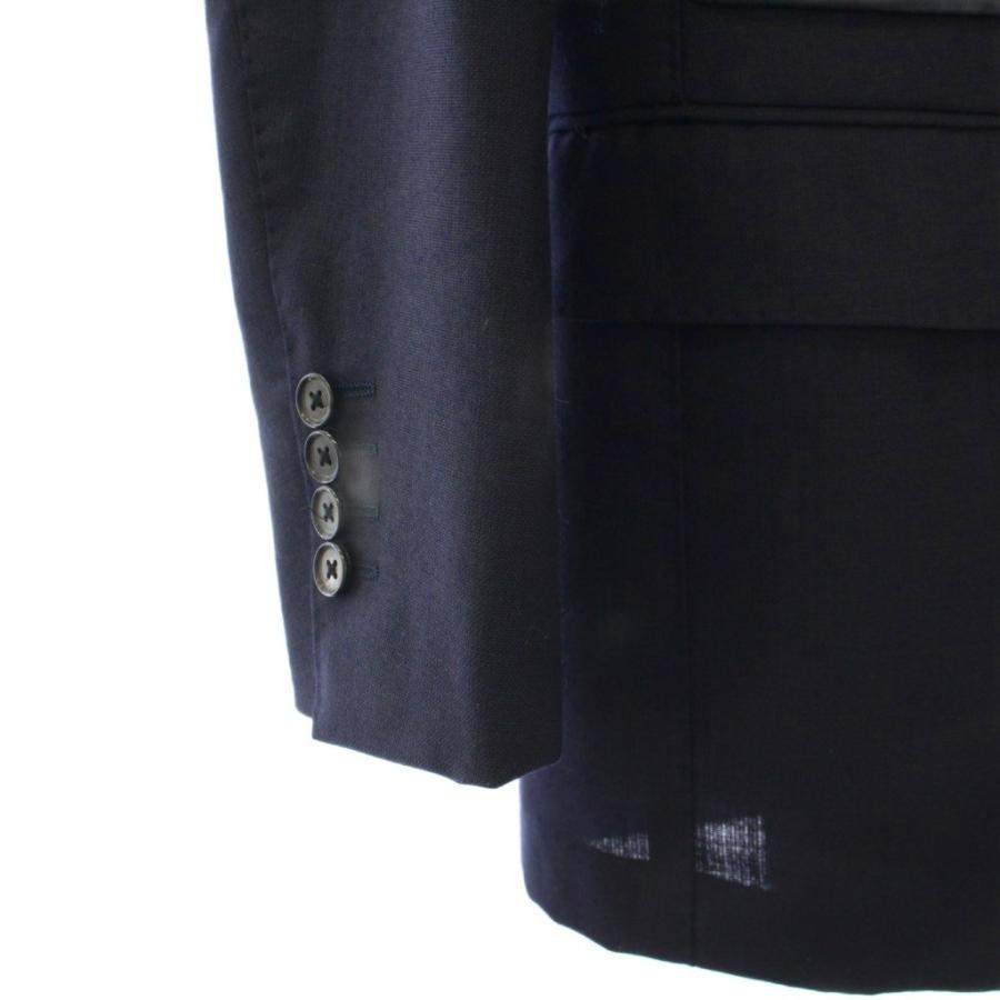 【中古】ブリッラ ペル イル グスト テーラードジャケット ブレザー アウター シングル 背抜き ウール 44 紺 ブリッラ ペル イル グスト Brilla per il gusto テーラードジャケット