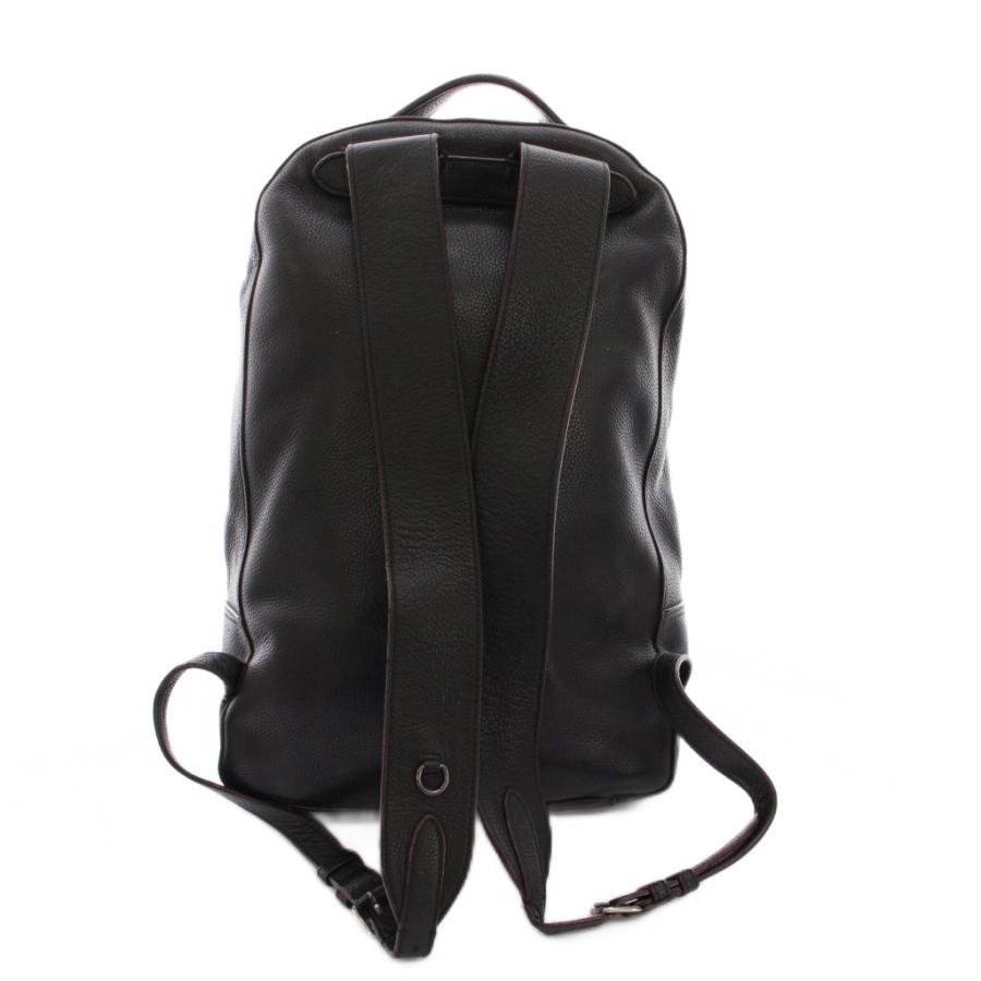 【極美品】コーチ　リュック　メトロポリタン　ロゴ型押し　レザー　黒　大容量　A4 COACH（コーチ） リュックサック メトロポリタン デイバッグ レザー 黒
