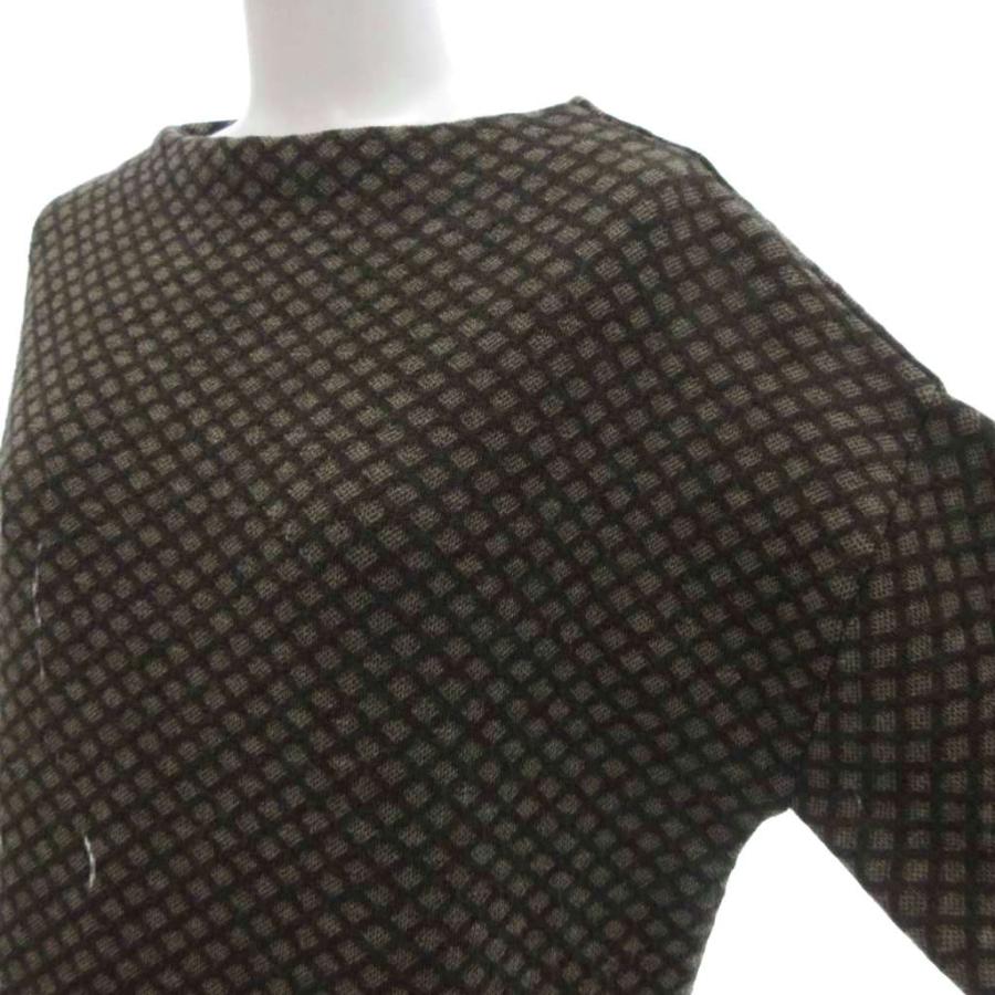 ヴェルメイユ パー イエナ VERMEIL par iena ニットワンピース 茶