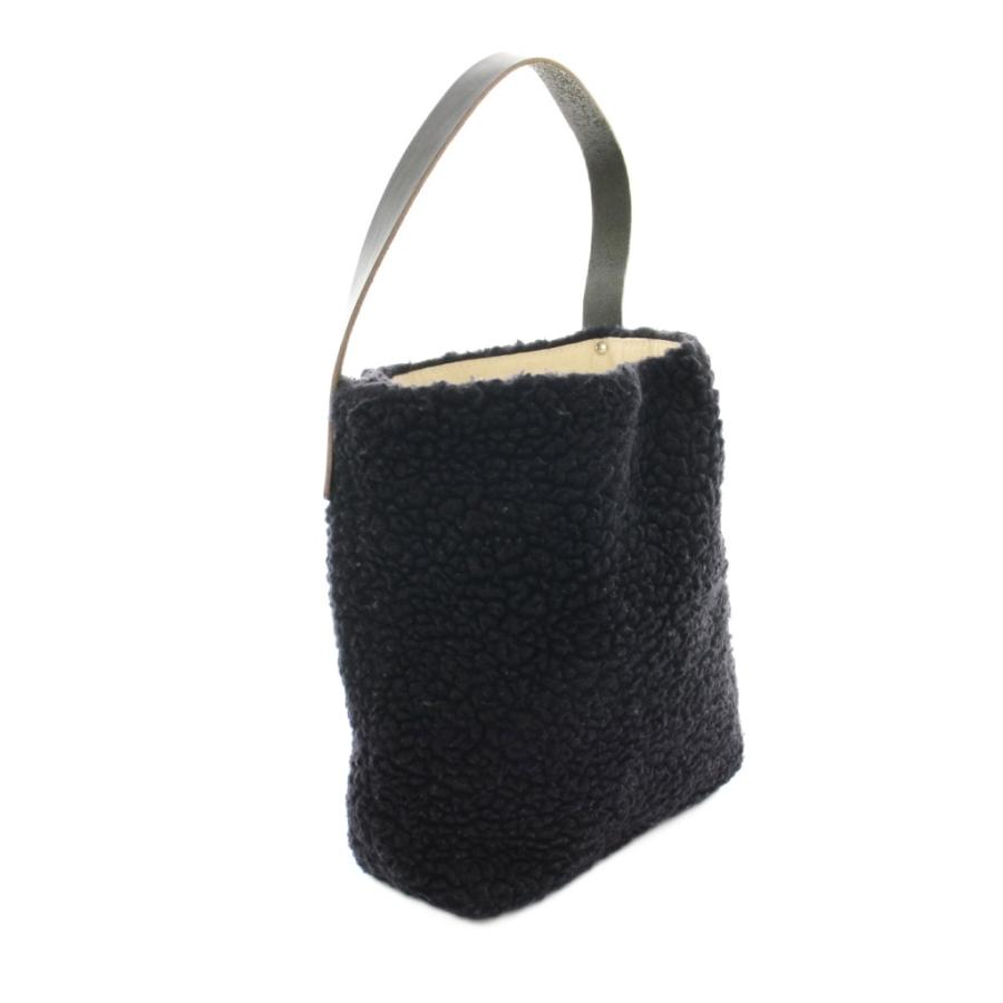 テンベア TEMBEA ショルダーバッグ ワンハンドルバッグ ボア レザー 紺