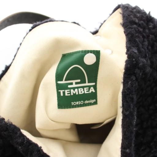 テンベア TEMBEA ショルダーバッグ ワンハンドルバッグ ボア レザー 紺