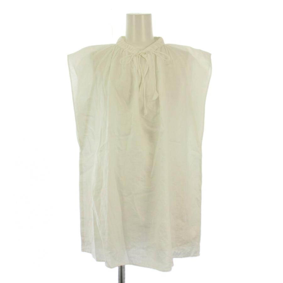 MACPHEEマカフィー☆フレンチリネン ギャザーブラウス マカフィー