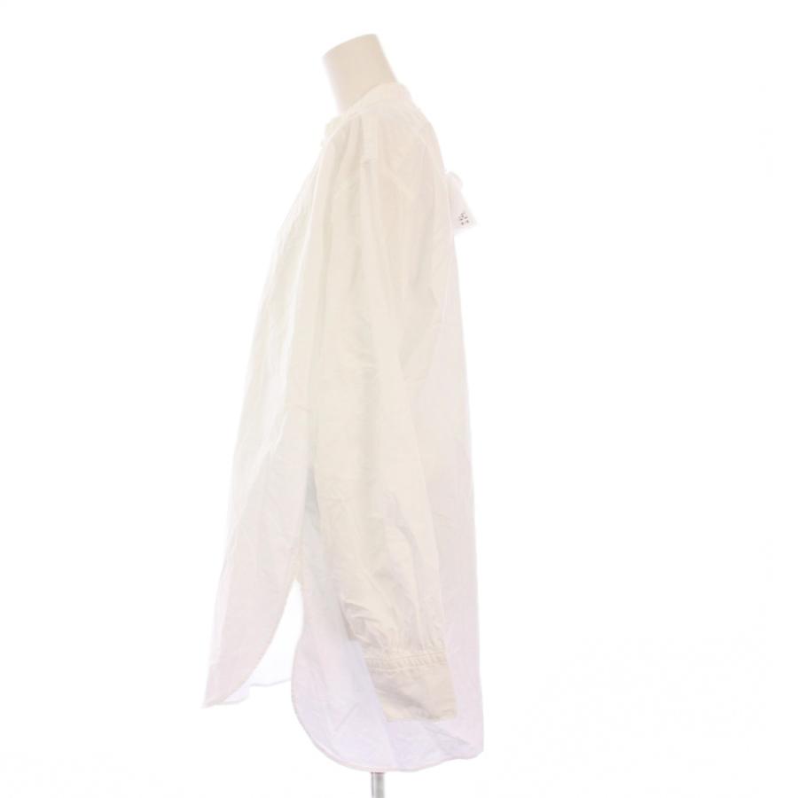 【中古】未使用品 45R 45rpm バチストレースの908ビッグーグーシャツ ブラウス 長袖 3 白 80830183 /KH レディース 未使用品 45R 45rpm バチストレースの908ビッグーグーシャツ ブラウス