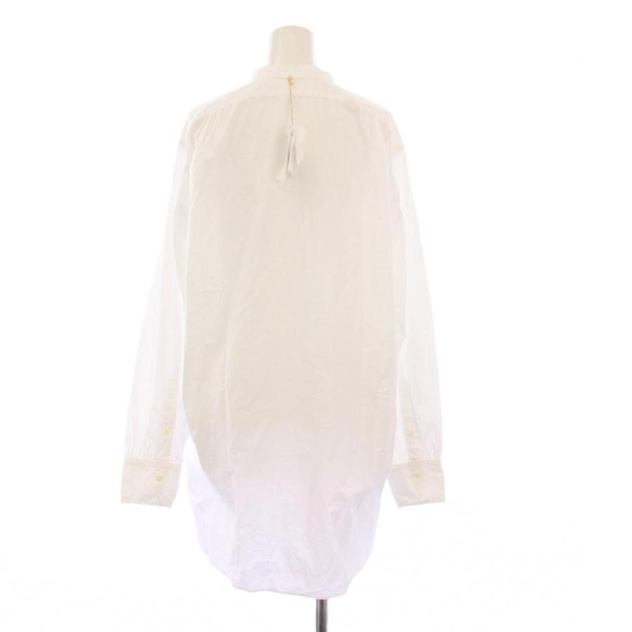 【中古】未使用品 45R 45rpm バチストレースの908ビッグーグーシャツ ブラウス 長袖 3 白 80830183 /KH レディース 未使用品 45R 45rpm バチストレースの908ビッグーグーシャツ ブラウス