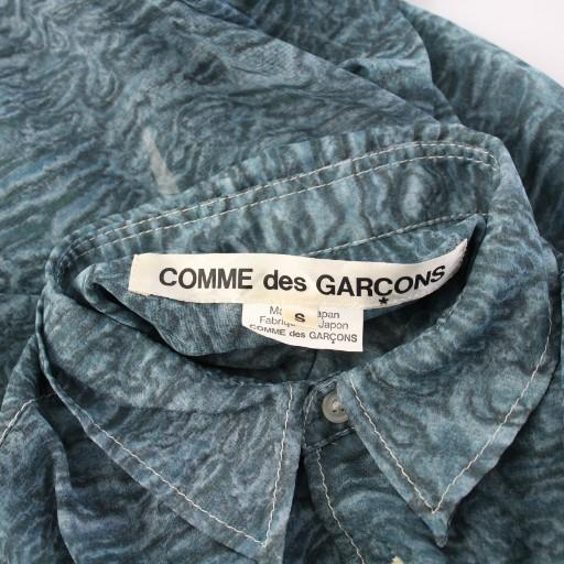 コムデギャルソン COMME des GARCONS シアーシャツ ブラウス 長袖 総柄