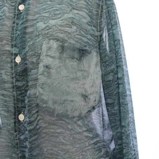コムデギャルソン COMME des GARCONS シアーシャツ ブラウス 長袖 総柄