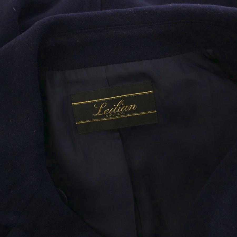 レリアン Leilian ピーコート Pコート ショート アウター 9 紺
