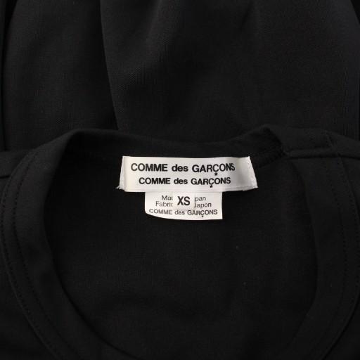 【中古】コムデギャルソンコムデギャルソン コムコム AD2024 ボリュームフリルTシャツ カットソー 長袖 XS 黒 RN-T012 コムデギャルソンコムデギャルソン コムコム AD2024 ボリュームフリルT