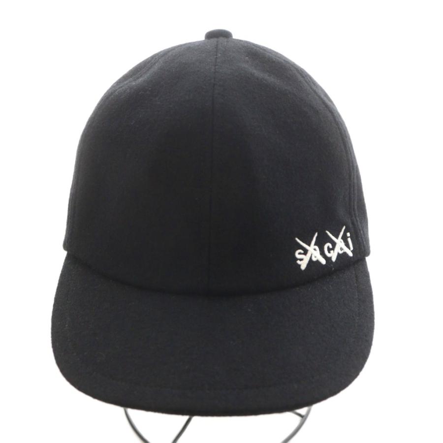 サカイ sacai × カウズ KAWS MELTON CAP メルトン キャップ 帽子 ロゴ