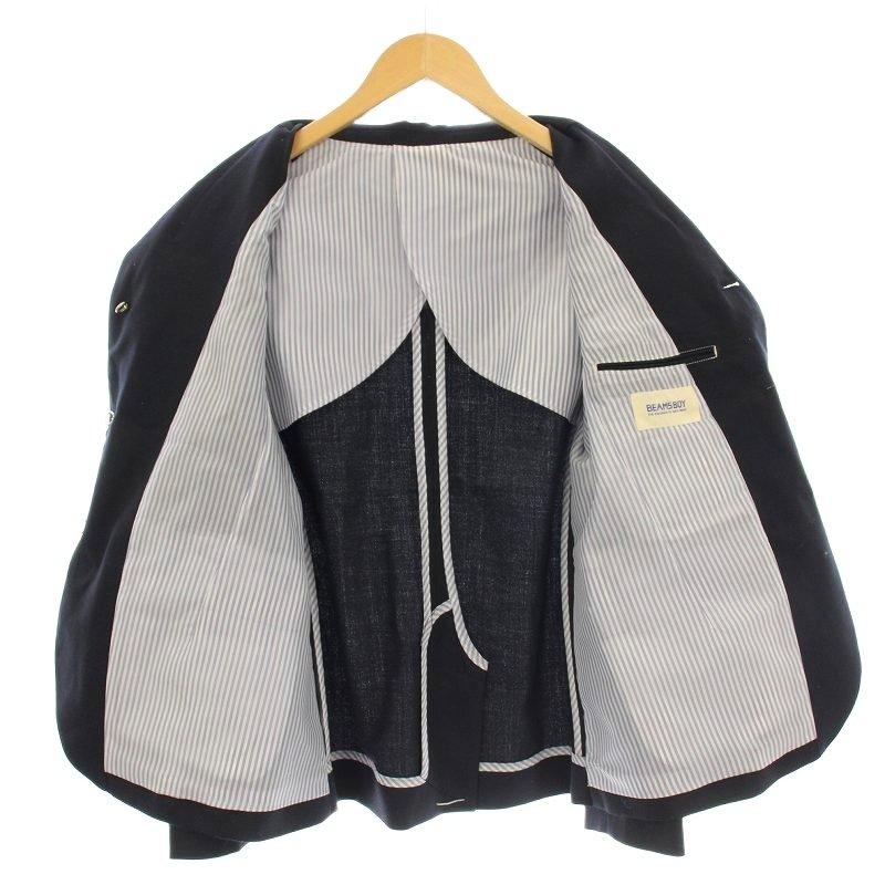 【美品】BEAMS BOY 金ボタン 紺ブレ テーラードジャケット ネイビー ビームスボーイ BEAMS BOY テーラードジャケット 紺ブレ 金ボタン 0