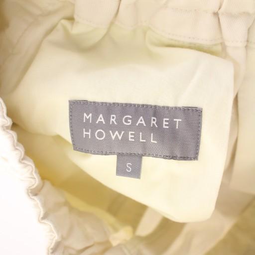 【中古】マーガレットハウエル ソフトコットンリネンツイルパンツ イージー スラックス ウエストゴム アイボリー MARGARET HOWELL（マーガレットハウエル） ソフトコットンリネンツイル
