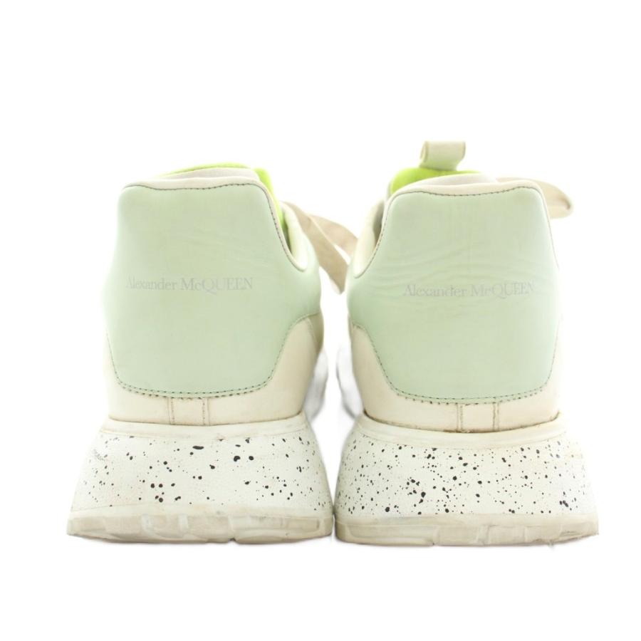 週末値下★美品Alexander McQueen スニーカー ホワイト/グリーン アレキサンダーマックイーン ALEXANDER MCQUEEN スニーカー シューズ