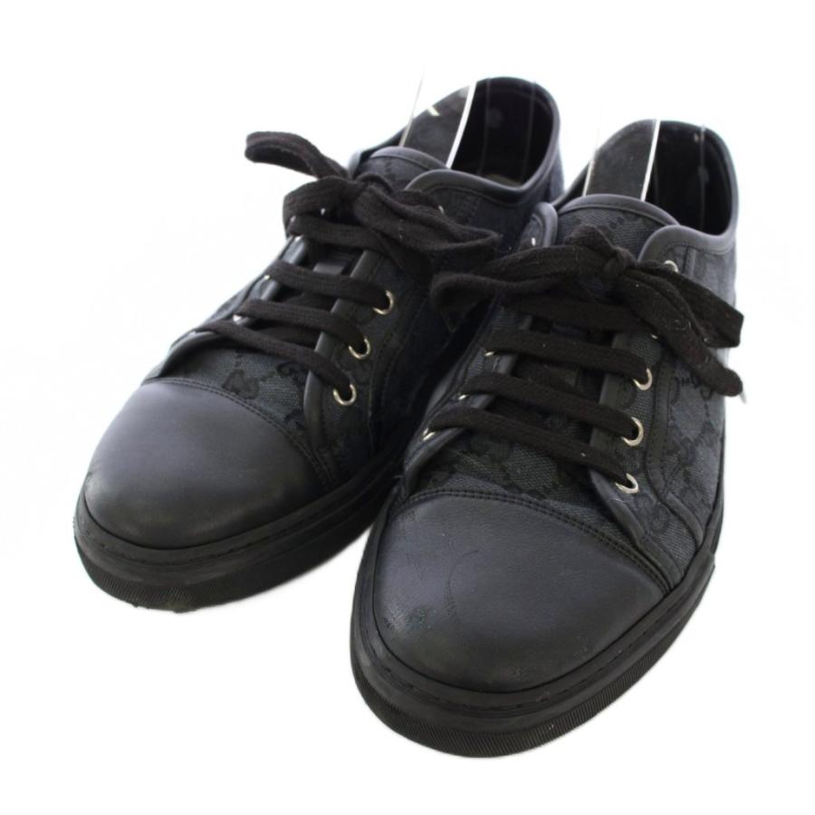 GUCCI（グッチ） GUCCI GGキャンバス スニーカー 7.5 黒 426189 /TK